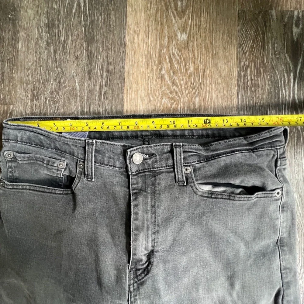 Levi's 511 Slim Fit Jeans Mens 34x32 Gray Faded Stretch Denim Pants‎